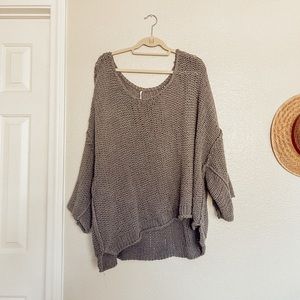 Free People Flowy Oversized Slouchy Sweater